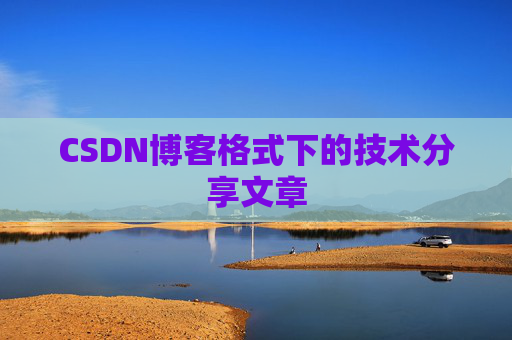CSDN博客格式下的技术分享文章